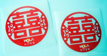 貼紙印刷: HOLA 囍字貼紙